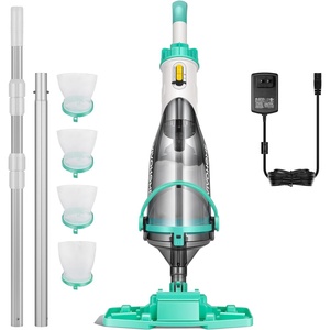 image:imageVIVOHOME Handheld Pool Vacuum 1110 GPH Suction Cordless Pool Cleaner 40W Powerful Motor LongRun 60min Battery Adjustable 912FT Pole for Above Ground amp InGround Pools Spas  Green
