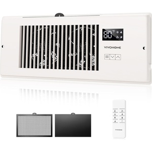 image:imageVIVOHOME Quiet Register Booster Fan with Opening 6 x 12  Smart Thermostat 10Speed Control Removable Dustproof Mesh amp Register Blocker White4 x 12 Opening