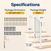 image:imageVIVOHOME 2Pack Galvanized Steel Hand Rails for Outdoor Steps  406 Curved Ends and Safety Balusters Exterior Railing Kit for Porch Deck or Indoor Stairs 4Step WhiteWhite Curved End with Balusters