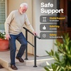 image:imageVIVOHOME 2Pack Galvanized Steel Hand Rails for Outdoor Steps  406 Curved Ends and Safety Balusters Exterior Railing Kit for Porch Deck or Indoor Stairs 4Step WhiteStraightOval