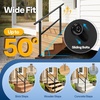 image:imageVIVOHOME Adjustable Outdoor Handrails  Durable Galvanized Steel Hand Rail Black Oval Design for Porch Deck amp Stairs 2Pack for 4 Steps4 Steps