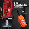 image:imageVIVOHOME 3in1 Electric Hoist Winch 1540lbs 110V Portable Power Winch Crane with Wire and Wireless Remote Control 40ft Lifting Height for Towing Overload Protection for Garage Factory WarehouseRuby