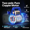 image:imageVIVOHOME Upgraded 4CFM 13 HP 1Stage HVAC Vacuum Pump and 4 Way AC Manifold Gauge Set with Leak Detector 5ft Hoses for R134a R12 R22 R502 R410a Mini Split amp Car Air Conditioner Maintenanceblue