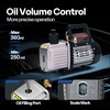 image:imageVIVOHOME Upgraded 4CFM 13 HP 1Stage HVAC Vacuum Pump and 4 Way AC Manifold Gauge Set with Leak Detector 5ft Hoses for R134a R12 R22 R502 R410a Mini Split amp Car Air Conditioner Maintenanceblack