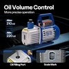 image:imageVIVOHOME Upgraded 4CFM 13 HP 1Stage HVAC Vacuum Pump and 4 Way AC Manifold Gauge Set with Leak Detector 5ft Hoses for R134a R12 R22 R502 R410a Mini Split amp Car Air Conditioner Maintenanceblue