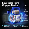 image:imageVIVOHOME Upgraded 4CFM 13 HP 1Stage HVAC Vacuum Pump and 4 Way AC Manifold Gauge Set with Leak Detector 5ft Hoses for R134a R12 R22 R502 R410a Mini Split amp Car Air Conditioner Maintenanceblue
