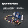 image:imageVIVOHOME Upgraded 4CFM 13 HP 1Stage HVAC Vacuum Pump and 4 Way AC Manifold Gauge Set with Leak Detector 5ft Hoses for R134a R12 R22 R502 R410a Mini Split amp Car Air Conditioner Maintenanceblue