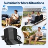 image:imageVIVOHOME Stadium Seats with Back Support 2 Pack for Various Sports EventsBlack and Gray
