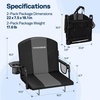 image:imageVIVOHOME Stadium Seats with Back Support 2 Pack for Various Sports EventsBlack and Gray