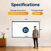 image:imageVIVOHOME 72 Inch 169 Motorized Projector Screen White  Electric Projection Screen with Remote Control Automatic Pull Down Movie Screen for Ceiling and Wall Mount ALR RetractableWhite