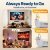 image:imageVIVOHOME 72 Inch 169 Motorized Projector Screen White  Electric Projection Screen with Remote Control Automatic Pull Down Movie Screen for Ceiling and Wall Mount ALR RetractableWhite
