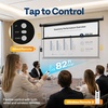 image:imageVIVOHOME 72 Inch 169 Motorized Projector Screen White  Electric Projection Screen with Remote Control Automatic Pull Down Movie Screen for Ceiling and Wall Mount ALR RetractableBlack