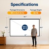 image:imageVIVOHOME 72 Inch 169 Motorized Projector Screen White  Electric Projection Screen with Remote Control Automatic Pull Down Movie Screen for Ceiling and Wall Mount ALR RetractableWhite