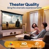 image:imageVIVOHOME 72 Inch 169 Motorized Projector Screen White  Electric Projection Screen with Remote Control Automatic Pull Down Movie Screen for Ceiling and Wall Mount ALR RetractableBlack