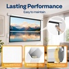 image:imageVIVOHOME 72 Inch 169 Motorized Projector Screen White  Electric Projection Screen with Remote Control Automatic Pull Down Movie Screen for Ceiling and Wall Mount ALR RetractableWhite