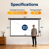 image:imageVIVOHOME 72 Inch 169 Motorized Projector Screen White  Electric Projection Screen with Remote Control Automatic Pull Down Movie Screen for Ceiling and Wall Mount ALR RetractableBlack
