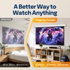 image:imageVIVOHOME 72 Inch 169 Motorized Projector Screen White  Electric Projection Screen with Remote Control Automatic Pull Down Movie Screen for Ceiling and Wall Mount ALR RetractableWhite