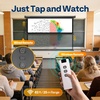 image:imageVIVOHOME 72 Inch 169 Motorized Projector Screen White  Electric Projection Screen with Remote Control Automatic Pull Down Movie Screen for Ceiling and Wall Mount ALR RetractableBlack