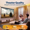 image:imageVIVOHOME 72 Inch 169 Motorized Projector Screen White  Electric Projection Screen with Remote Control Automatic Pull Down Movie Screen for Ceiling and Wall Mount ALR RetractableWhite