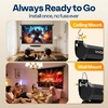 image:imageVIVOHOME 72 Inch 169 Motorized Projector Screen White  Electric Projection Screen with Remote Control Automatic Pull Down Movie Screen for Ceiling and Wall Mount ALR RetractableBlack