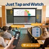 image:imageVIVOHOME 72 Inch 169 Motorized Projector Screen White  Electric Projection Screen with Remote Control Automatic Pull Down Movie Screen for Ceiling and Wall Mount ALR RetractableBlack