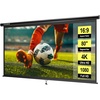 image:imageVIVOHOME 72 Inch 169 Pull Down Projector Screen White  Manual Retractable 4K Projection Screen for Home Theater Roll Up ALR Movie Screen for Ceiling and Wall MountBlack