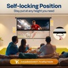 image:imageVIVOHOME 72 Inch 169 Pull Down Projector Screen White  Manual Retractable 4K Projection Screen for Home Theater Roll Up ALR Movie Screen for Ceiling and Wall MountBlack