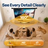 image:imageVIVOHOME 72 Inch 169 Pull Down Projector Screen White  Manual Retractable 4K Projection Screen for Home Theater Roll Up ALR Movie Screen for Ceiling and Wall MountBlack