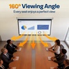 image:imageVIVOHOME 72 Inch 169 Pull Down Projector Screen White  Manual Retractable 4K Projection Screen for Home Theater Roll Up ALR Movie Screen for Ceiling and Wall MountWhite