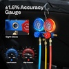 image:imageVIVOHOME 13 HP 45CFM 1 Stage HVAC Vacuum Pump and 4 Way AC Manifold Gauge  110V AC Vacuum Pump Kit with Leak Detector 5ft Hoses for R134a R12 R22 R502 R410a Air Conditioning Refrigeration Rechargingblue
