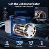 image:imageVIVOHOME 13 HP 45CFM 1 Stage HVAC Vacuum Pump and 4 Way AC Manifold Gauge  110V AC Vacuum Pump Kit with Leak Detector 5ft Hoses for R134a R12 R22 R502 R410a Air Conditioning Refrigeration Rechargingblue