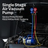 image:imageVIVOHOME 13 HP 45CFM 1 Stage HVAC Vacuum Pump and 4 Way AC Manifold Gauge  110V AC Vacuum Pump Kit with Leak Detector 5ft Hoses for R134a R12 R22 R502 R410a Air Conditioning Refrigeration Rechargingblue