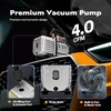 image:imageVIVOHOME 13 HP 45CFM 1 Stage HVAC Vacuum Pump and 4 Way AC Manifold Gauge  110V AC Vacuum Pump Kit with Leak Detector 5ft Hoses for R134a R12 R22 R502 R410a Air Conditioning Refrigeration Rechargingblack
