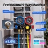image:imageVIVOHOME A2L 13 HP 4CFM Single Stage AC Vacuum Pump and Manifold Gauge Set  HVAC Vacuum Pump Kit with 5ft Hoses Sparkless Motor for R454B R32 R1234yf R134a R22 R410a Car Mini Split Systems144 CFM