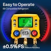 image:imageVIVOHOME Digital HVAC Manifold Gauge Set with 3 Hoses and R410a Adapters  Refrigeration AC Gauges for R410a R32 R454B R22 Refrigerant Recharge Kitwith R410a Adapters  R134aR1234yf Couplers