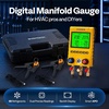 image:imageVIVOHOME Digital HVAC Manifold Gauges with 2 Wired Temperature Clamp Probes  Refrigeration AC Gauge Set Pressure and Temp Test for R134a R410a R32 R1234yf R454B Refrigerant Recharge Kitwith Clamps