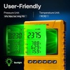 image:imageVIVOHOME Digital HVAC Manifold Gauges with 2 Wired Temperature Clamp Probes  Refrigeration AC Gauge Set Pressure and Temp Test for R134a R410a R32 R1234yf R454B Refrigerant Recharge Kitwith ClampsHoses