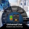image:imageVIVOHOME Digital HVAC Manifold Gauges with 2 Wired Temperature Clamp Probes  Refrigeration AC Gauge Set Pressure and Temp Test for R134a R410a R32 R1234yf R454B Refrigerant Recharge Kitwith ClampsHoses