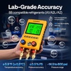 image:imageVIVOHOME Digital HVAC Manifold Gauges with 2 Wired Temperature Clamp Probes  Refrigeration AC Gauge Set Pressure and Temp Test for R134a R410a R32 R1234yf R454B Refrigerant Recharge Kitwith Clamps