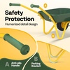 image:imageVIVOHOME Kids Wheelbarrow 11PCS Set Children Garden Cart Green  With Metal Gardening Tools Apron amp Gloves for Fun Educational Backyard PlayGreen