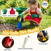 image:imageVIVOHOME Kids Wheelbarrow 11PCS Set Children Garden Cart Green  With Metal Gardening Tools Apron amp Gloves for Fun Educational Backyard PlayGreen