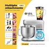 image:imageVIVOHOME Commercial Ice Crusher Shaver with Four Blades and VIVOHOME 6 in 1 Multifunctional Stand Mixer with 85 Quart Stainless Steel Bowl