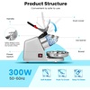 image:imageVIVOHOME Electric 4 Blades Ice Crusher Shaver 210lbshr and Automatic Chewable Nugget Ice Cube Maker Machine with Hand Scoop