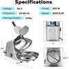 image:imageVIVOHOME Electric Dual Blades Ice Crusher Shaver Snow Cone Maker Machine Silver and Automatic Chewable Nugget Ice Cube Maker Machine
