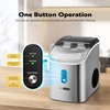image:imageVIVOHOME Electric Dual Blades Ice Crusher Shaver Snow Cone Maker Machine Silver and Automatic Chewable Nugget Ice Cube Maker Machine