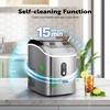 image:imageVIVOHOME Electric Dual Blades Ice Crusher Shaver Snow Cone Maker Machine Silver and Automatic Chewable Nugget Ice Cube Maker Machine