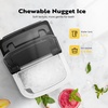 image:imageVIVOHOME Electric Dual Blades Ice Crusher Shaver Snow Cone Maker Machine Silver and Automatic Chewable Nugget Ice Cube Maker Machine