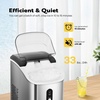 image:imageVIVOHOME Electric Ice Shaver Snow Cone Maker Machine Silver and Compact Countertop Automatic Chewable Nugget Ice Cube Maker Machine