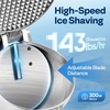 image:imageVIVOHOME Red 3 in 1 Stand Mixer with 6 Quart Bowl and Meat Grinder Blender Attachments and Red Electric Ice Shaver Crusher 143lbs per Hour with Ice Pick