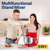 image:imageVIVOHOME Red 6 in 1 Stand Mixer with 85 Quart Bowl and Meat Grinder Blender Pasta Maker Attachments and Red Electric Ice Shaver Crusher 143lbs per Hour with Ice Pick
